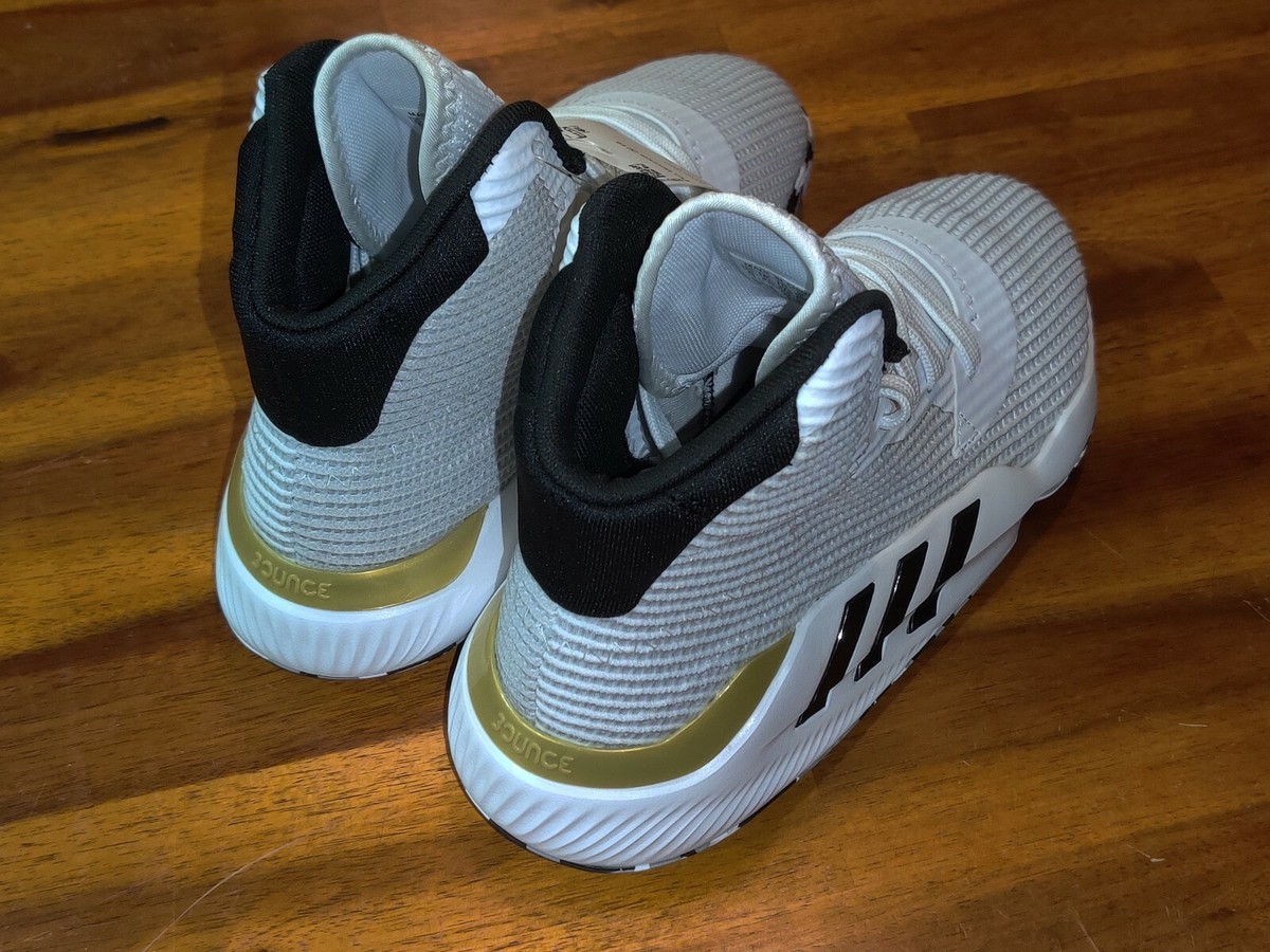 Adidas Men's Pro Bounce 2019 EE3896 'White Gold Metallic