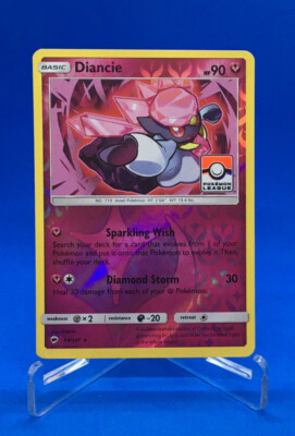 Diancie Reverse Holo SM|BS Pokémon League Promo In Never Played Condition!