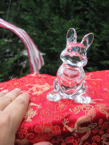BOHEMIA CRYSTAL RABBIT. CZECH REPUBLIC LEAD CRYSTAL. - Picture 6 of 10