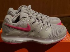 NIKE AIR ZOOM VAPOR X HC SHOES TENNIS FEDERER WOMENS SZ 5.5 AA8027 011 NO LID