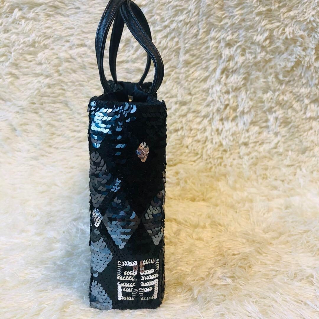 Givenchy Black Silver Sequin Handbag Evening Bag … - image 3