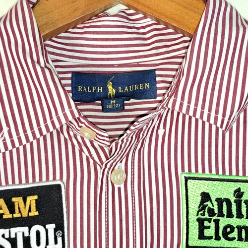 Ralph Lauren BUTTON UP Shirt Team Resistol Hats Youth Medium 10-12 - Picture 3 of 6