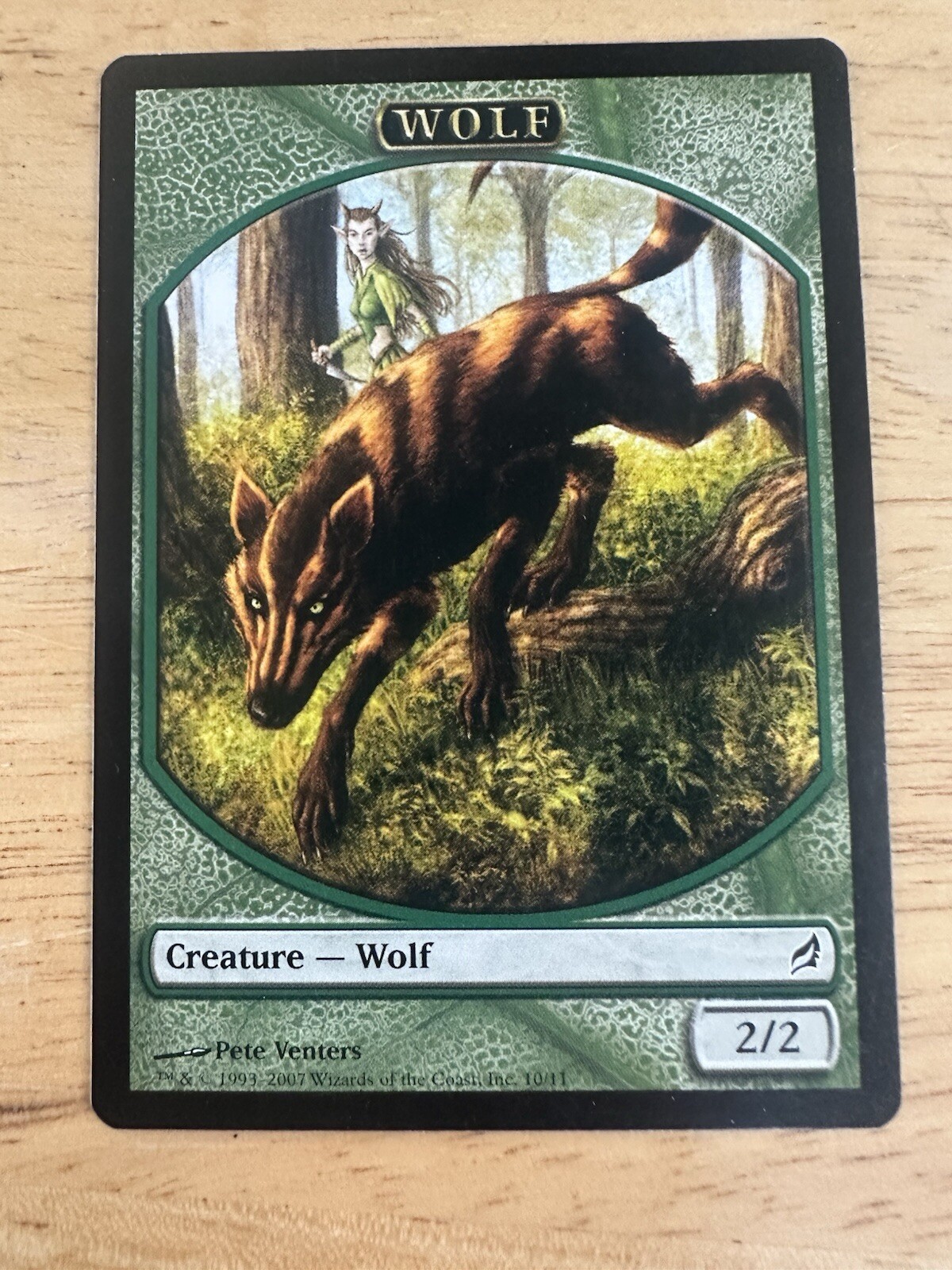 Wolf 1x TOKEN MtG ENGLISH Lorwyn SP/NM