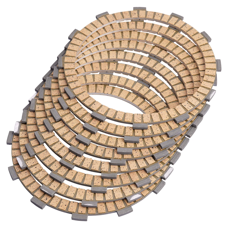 Clutch Kit 8pcs Friction Plates for Harley Electra Glide Road King Dyna Softail - Image 3 of 4