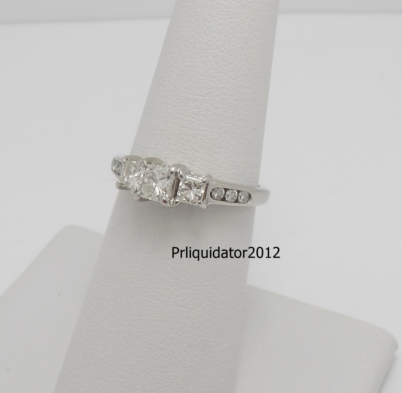 1CT Natural Diamond Anniversary Engagement Wedding Bridal Ring 14K White Gold