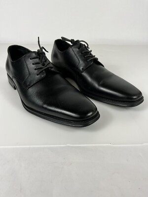 14 th And Union Mens Shoes Size 11.5 M Black Leather Lace Up Dress Shoes  -698 | eBay