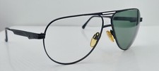 Vintage Sergio Tacchini ST1034-S Black Pilot Metal Sunglasses Italy FRAMES ONLY