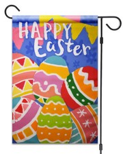 Happy Easter Eggs Garden Flag 12"X18" Easter Eggs Decorative Flag
