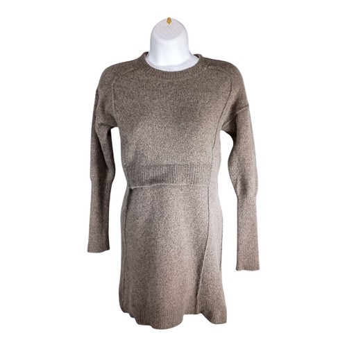Cos Sweater M Womens Green Long Sleeve Crew Neck Pullover Tight-Knit Polyamide