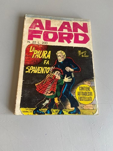 ALAN FORD N.22 COMIC WITH STICKERS