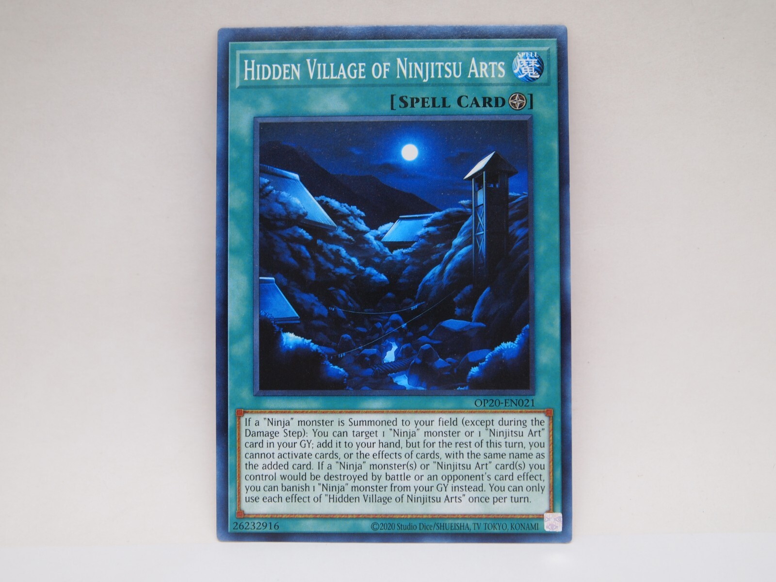 YuGiOh Hidden Village of Ninjitsu Arts OP20-EN021 Common Unlimited NM