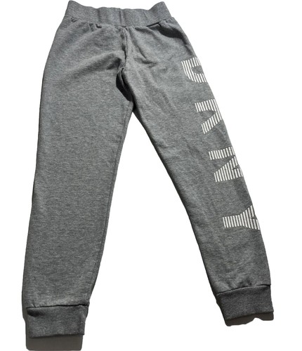 DKNY Girls Sweatpants Gray Joggers Logo Size 7 - Picture 2 of 5