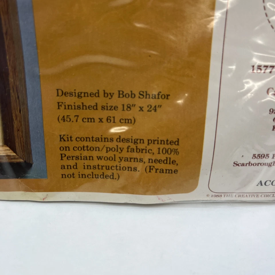 Creative Circle LIFE IS FRAGILE Crewel Embroidery Kit 1004 1983 VTG - Image 4 of 4