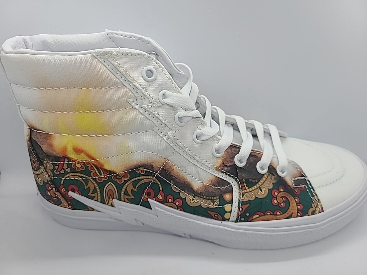 VANS SK8-Hi Bolt Big Reveal True White Shoes Men's Size