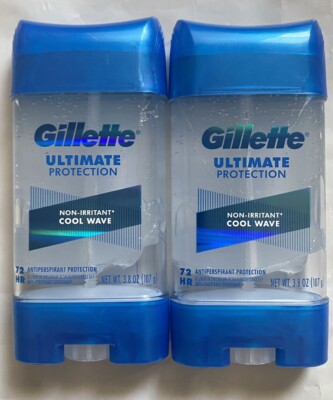Gillette Ultimate Protection cool wave Antiperspirant Deodorant, 3.8oz (2 Pack)