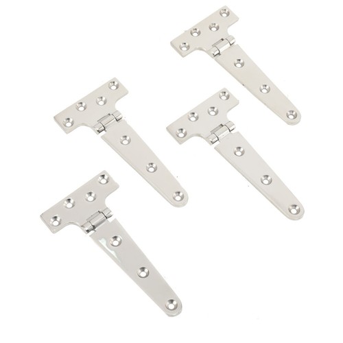 4x 6" Marine Stainless Steel Tee Hinges Boat Cabinet Shed Door & Gate T Hinge UK - Picture 8 of 12