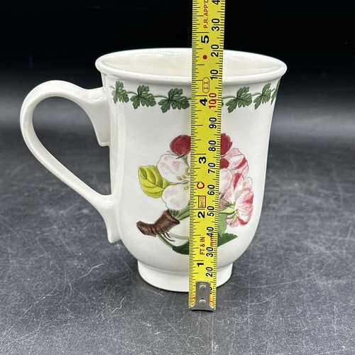 Portmeirion POMONA Beaker Footed Mug Teinton Squash Pear Leaf Band 4.25" Tall - Picture 8 of 9