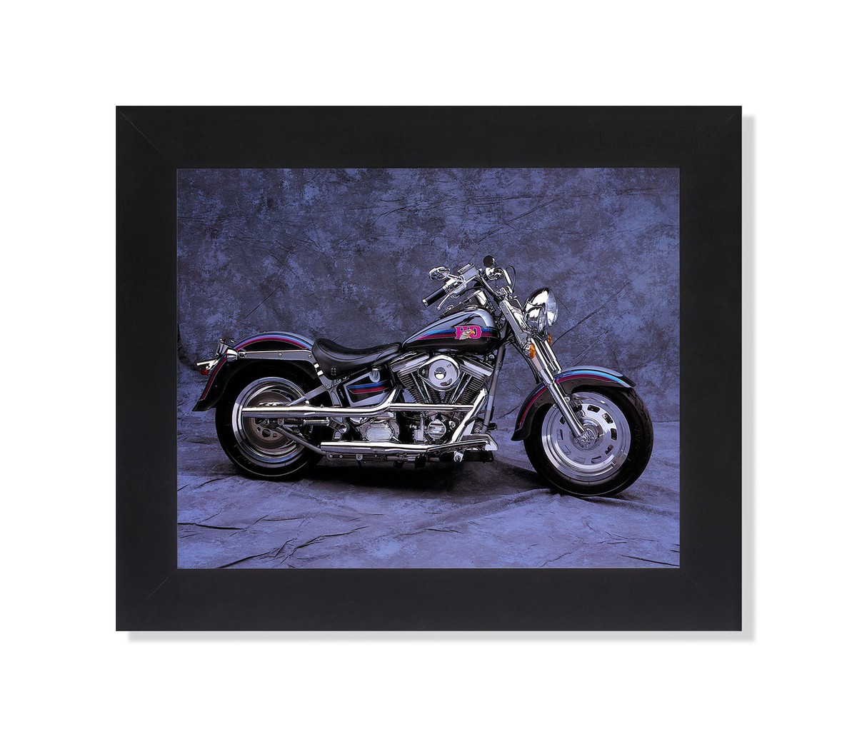 Fatboy Motorcycle Print Unlimited Potential Harley Davidson Framed