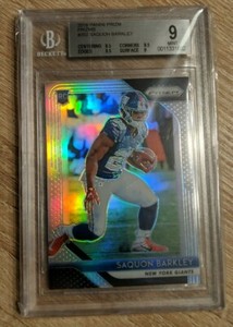 Saquon Barkley 2018 Panini Prizm Rookie Silver Prizms #202 GIANTS
