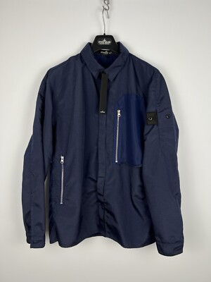 Blaues Stone Island Shadow Project Overshirt (neu mit Etikett)