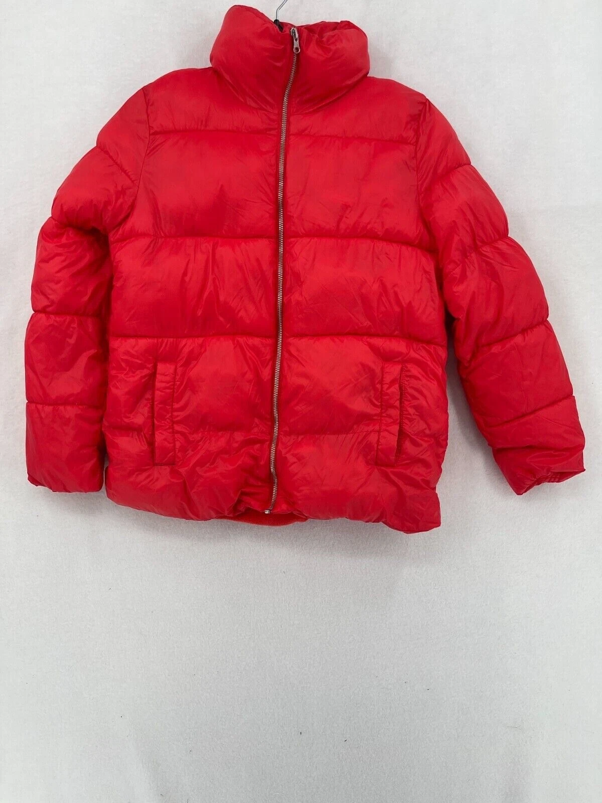 Old Navy Puffer Coat Womens Size Small Long Sleeves Full Zip High Neck Pockets