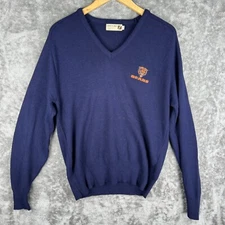 MENS NFL CHICAGO BEARS PULLOVER SWEATER SIZE L MADE IN USA!