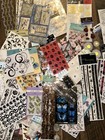 Huge 66pc Lot of Scrapbooking Craft Supplies Stickers 3 Dimensional Bling ETC