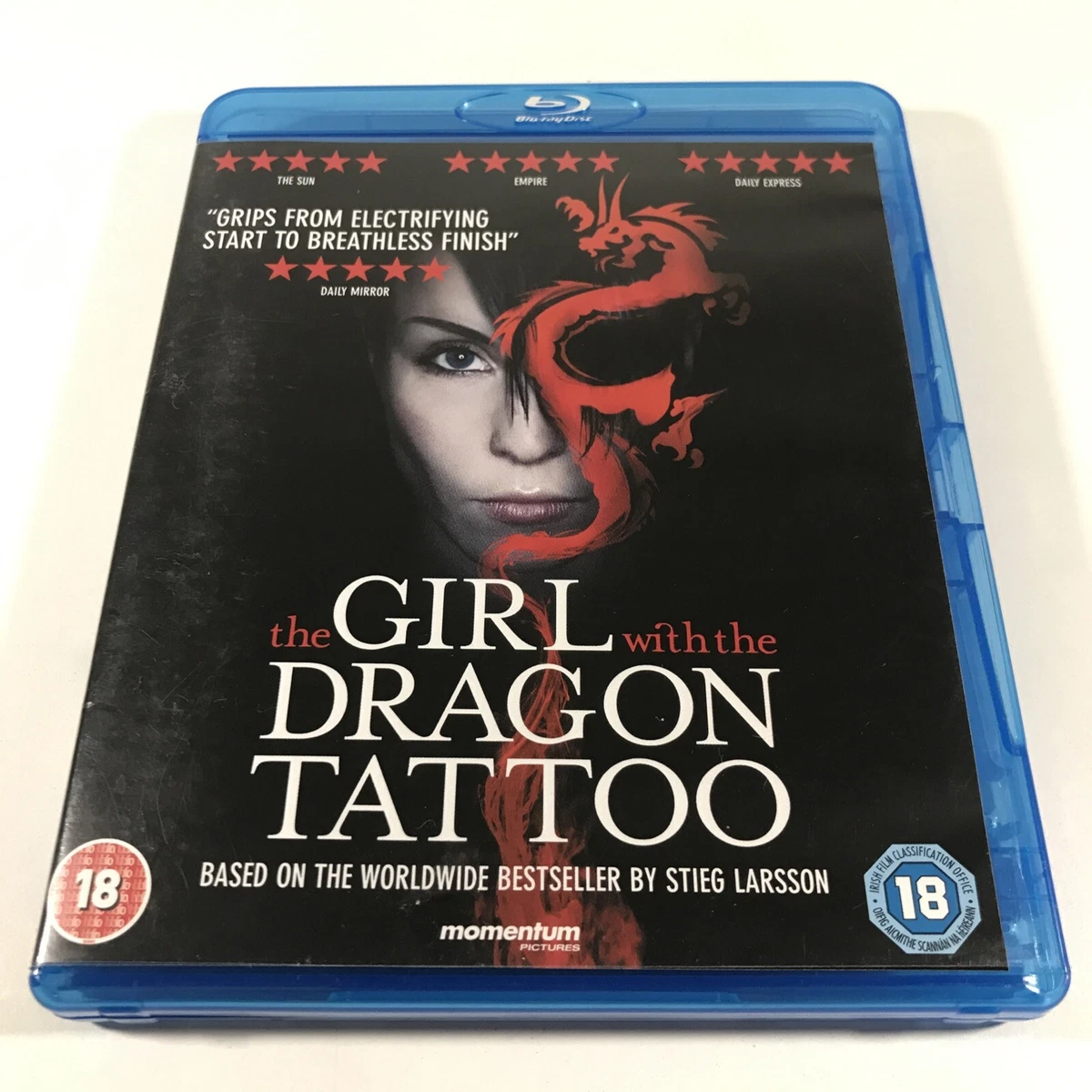 The Girl With The Dragon Tattoo Bluray Movie Region B Swedish w