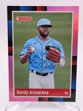 💥 2022 Donruss Randy Arozarena SP Image Variation #275 Holo Pink Tampa Bay Rays