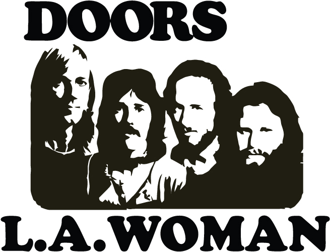 The Doors L.A. Woman vinyl decal car bumper sticker Jim Morrison