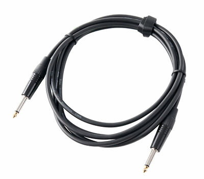Profi 6,3mm Klinkenkabel mit 3m Länge für E-Gitarre, E-Bass, Keyboard u.v.m.
