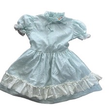 Sears Winnie The Pooh Frilly Lined Dress Collared W Waist Petticoat Holiday