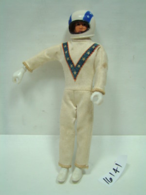 Evel Knievel stunt cycle doll + helmet Harley AMF motorcycle #1 FXR WOW EPS16141