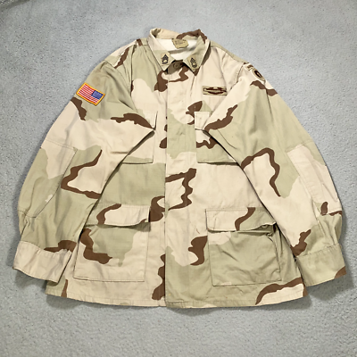 Vintage US Army Jacket Large Desert camo Airborne 1st