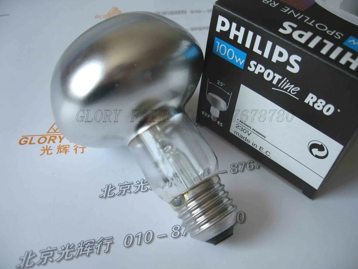 PHILIPS R80 SPOTLINE 230V 100W E27 Lamp OSRAM SPOT 230V100W ENT EXAM Bulb