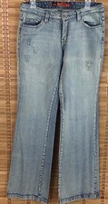 Le Donne Women's Jeans Size 7/8 Brazil 42 Distressed Look