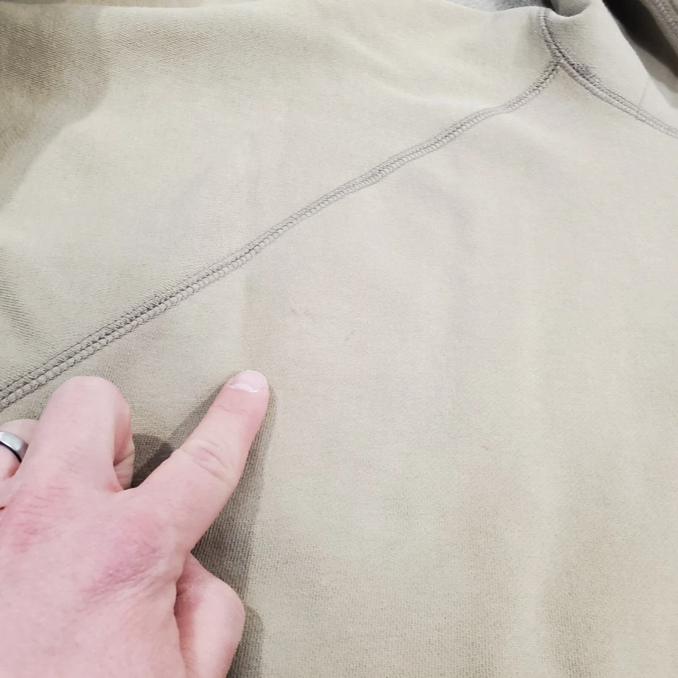 DE COLECCIÓN Mossimo Sudadera con Capucha Para Hombres Grande Marrón Sudadera Pullover Años 90 Y2K Grunge Logo Foto 4 de 4