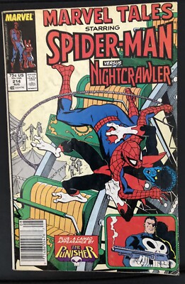 Marvel Tales #214 Spiderman Vs. Nightcrawler (Marvel Comics, 1988