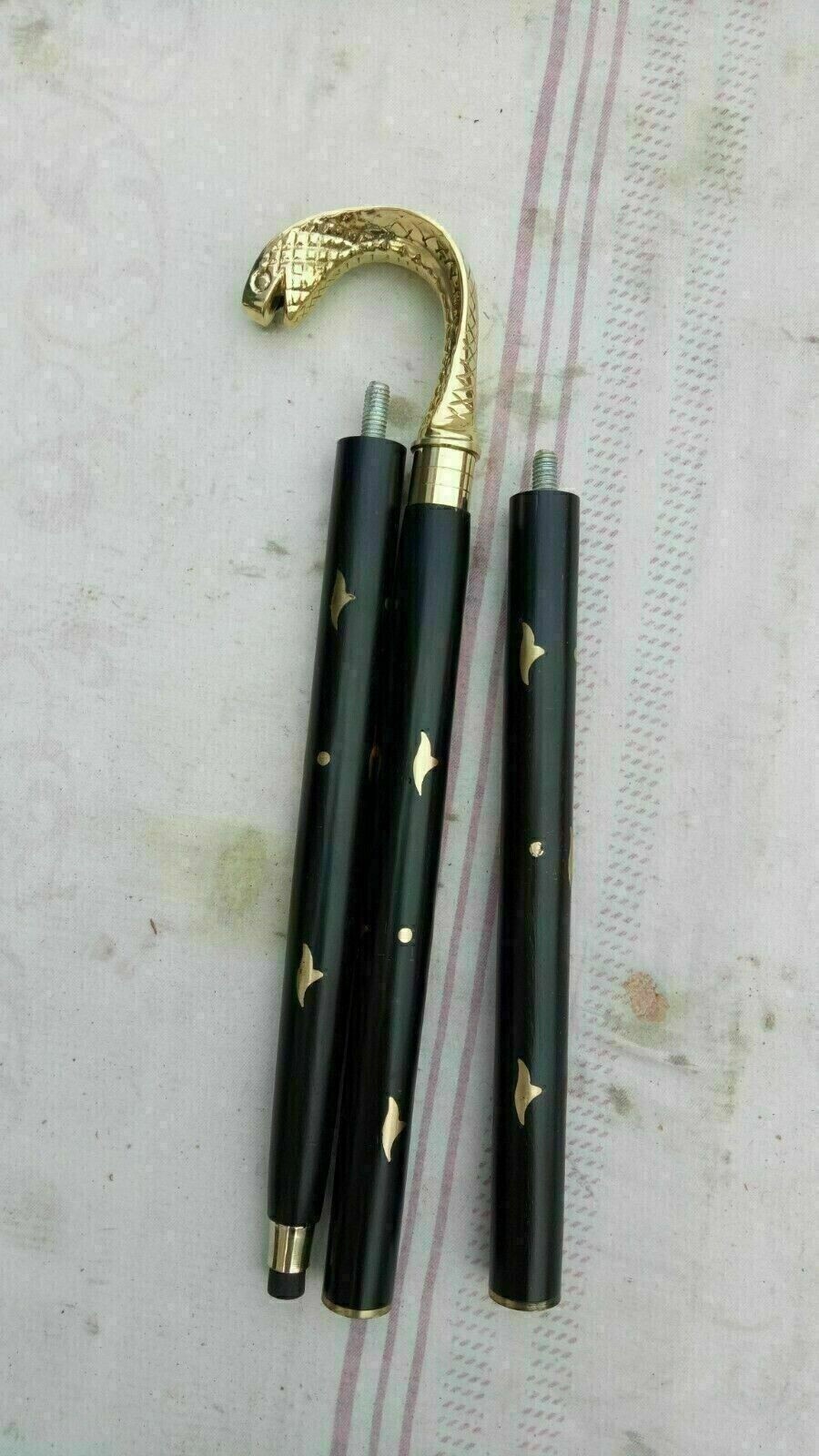 NAUTICAL DESIGNER SOLID BRASS KING SNAKE  HANDLE … - image 3