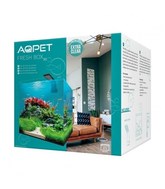 Aqpet Kubic Box 30 Acquario Completo Acqua Dolce 30x30x30h