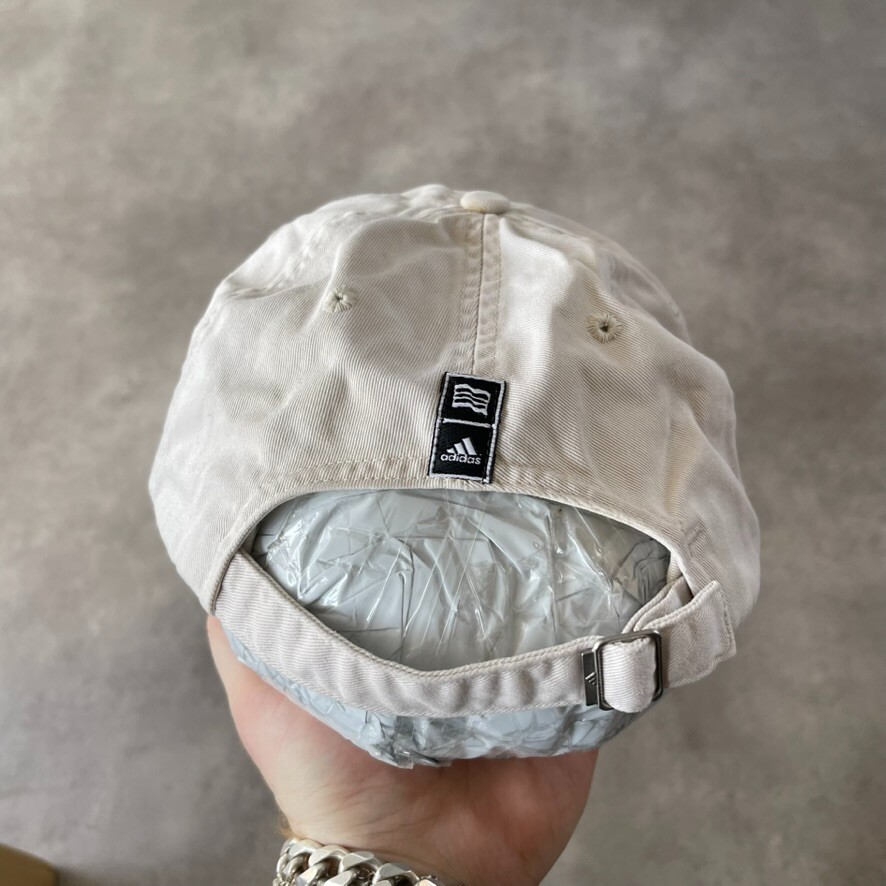 Adidas Baseball Hat Mens Golf 6 Panel Embroidered StrapBack Cap White image 4