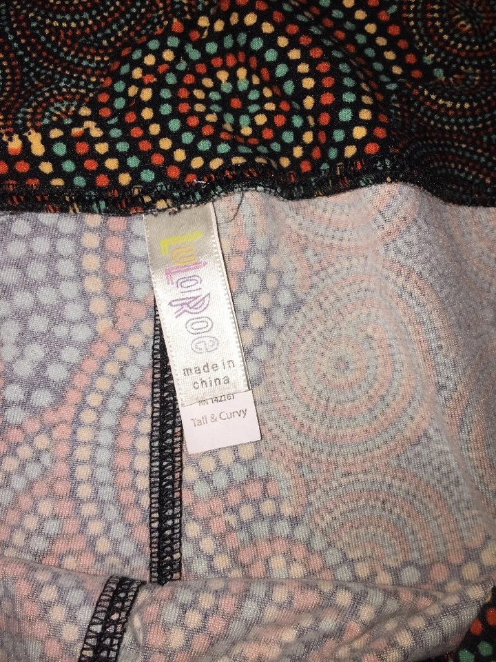 LULAROE TC TALL CURVY CIRCLES Espirógrafo Noria UNICORNIO MUJER LEGGINGS Foto 3 de 3