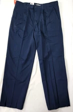 Dockers Men's Navy Blue Pants Waist 34 H Husky NEW Cotton Fade Resist 29.5" Ins