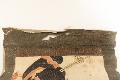 Ukiyoe Japanese woodblock print Hanging scroll Woman Eisen Keisai