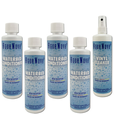 4x Conditioner Konditionierer 1x Vinylreiniger Cleaner für Wasserbetten AguaNova