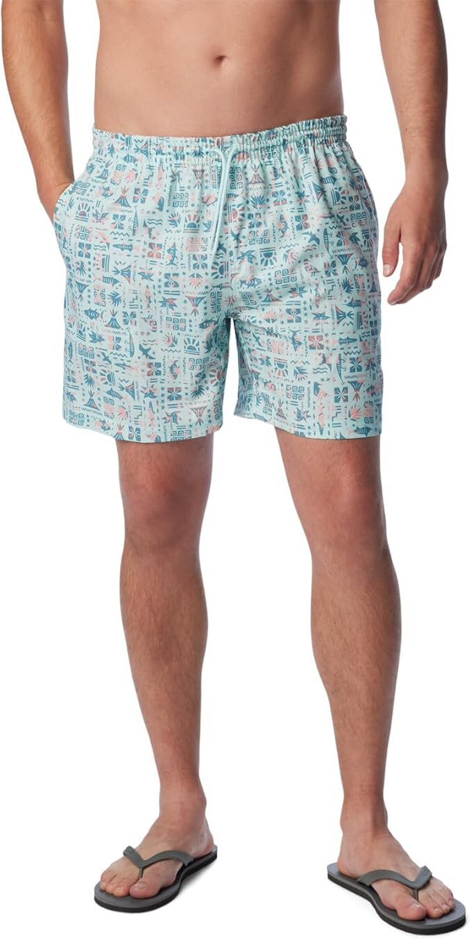 Мужские шорты Columbia Mens снятые с производства PFG Rambler Water Short Icy Morn Fishtiki XL 4990₽