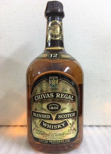 1 Bt. Blended Scotch Whisky 12Y Chivas Regal (Chivas Brothers) - 1000ml 43% !!!