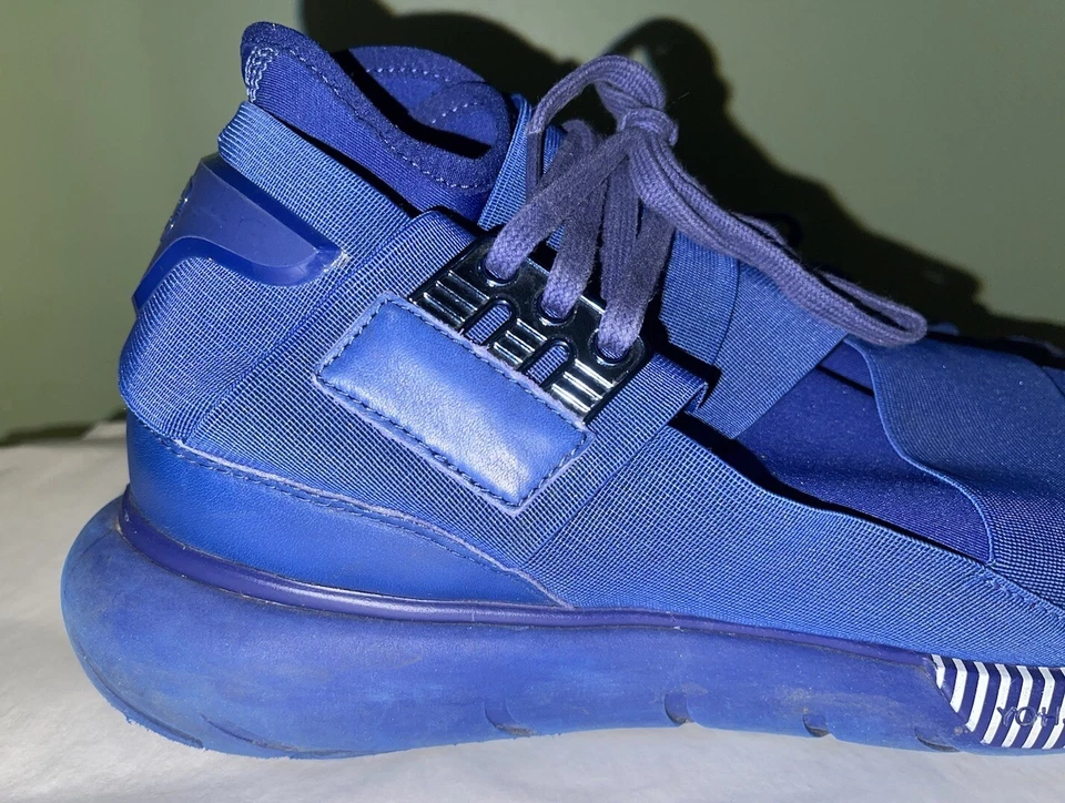 Adidas Y-3 Qasa High Blue Men Size US 10.5 YOHJI YAMAMOTO Athletic Sneakers - Image 2 of 4