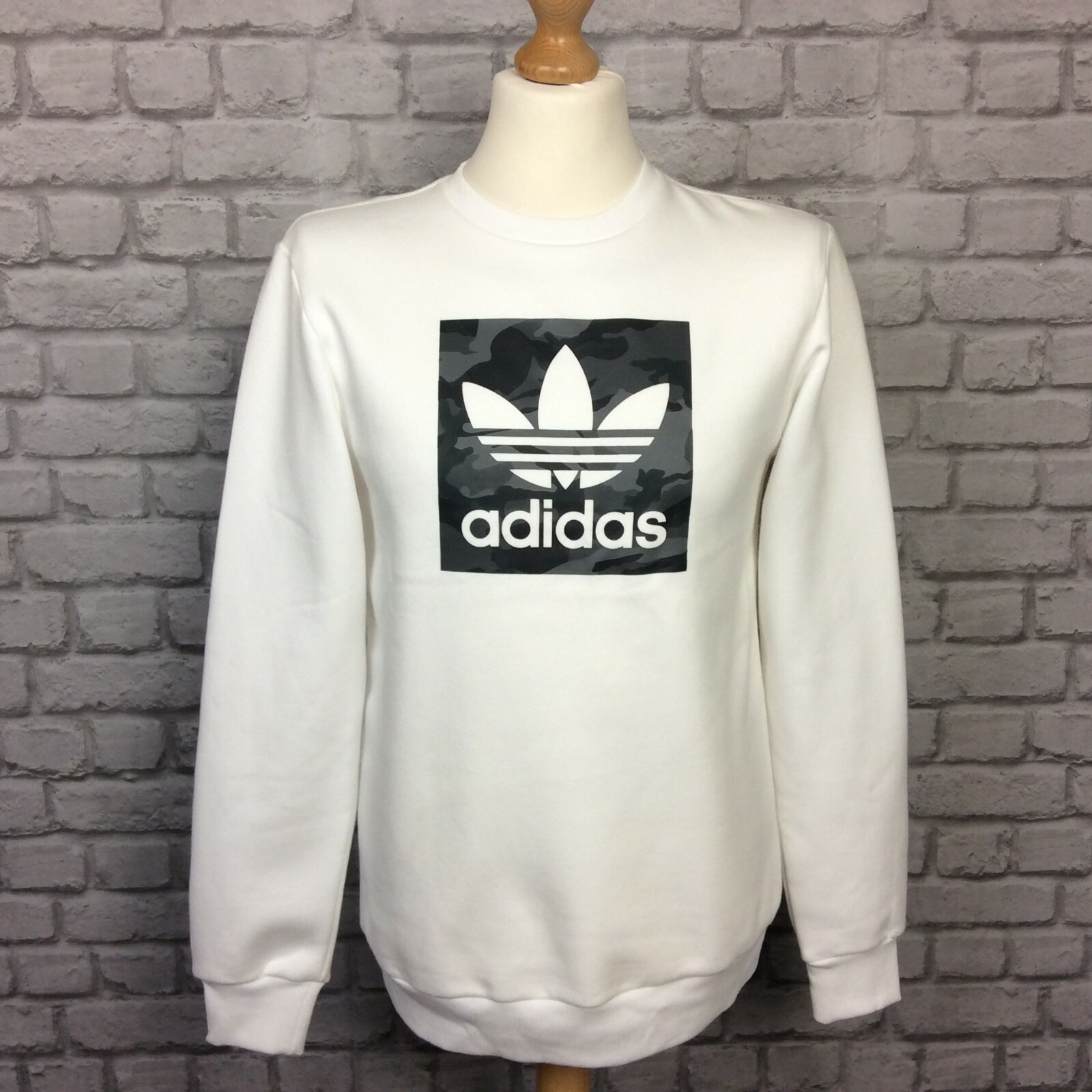 mens white adidas jumper