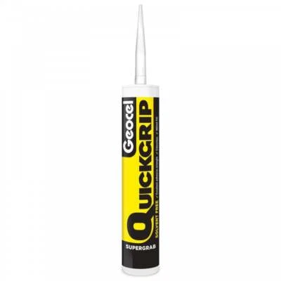 Geocel QuickGrip Supergrab - Gap Filling Adhesive - Power Grab & Bond Instant